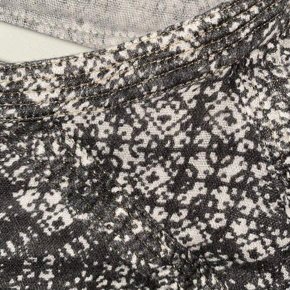 Maje Button Down Shirtdress Small Black & Gray Metallic Accents - Picture 5 of 10